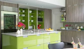 Yeşil Elma Rengi Mutfak Dekorasyonları